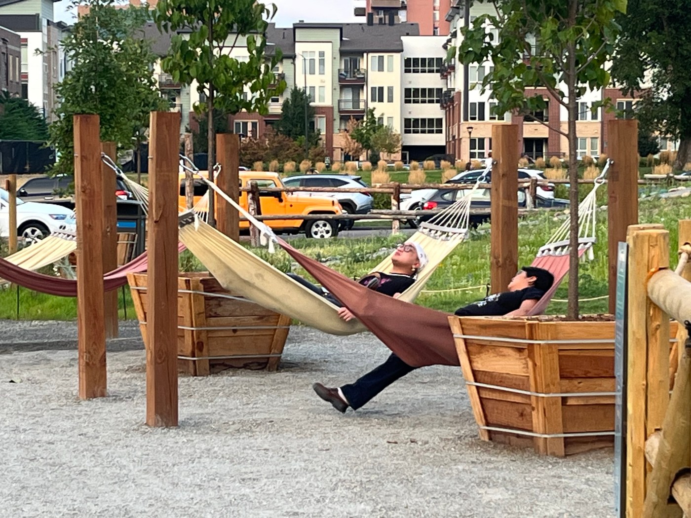 Ping pong, padel and public art find a (temporary) home in private Denver park